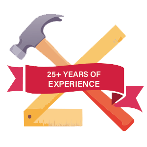25+ years of experience badge